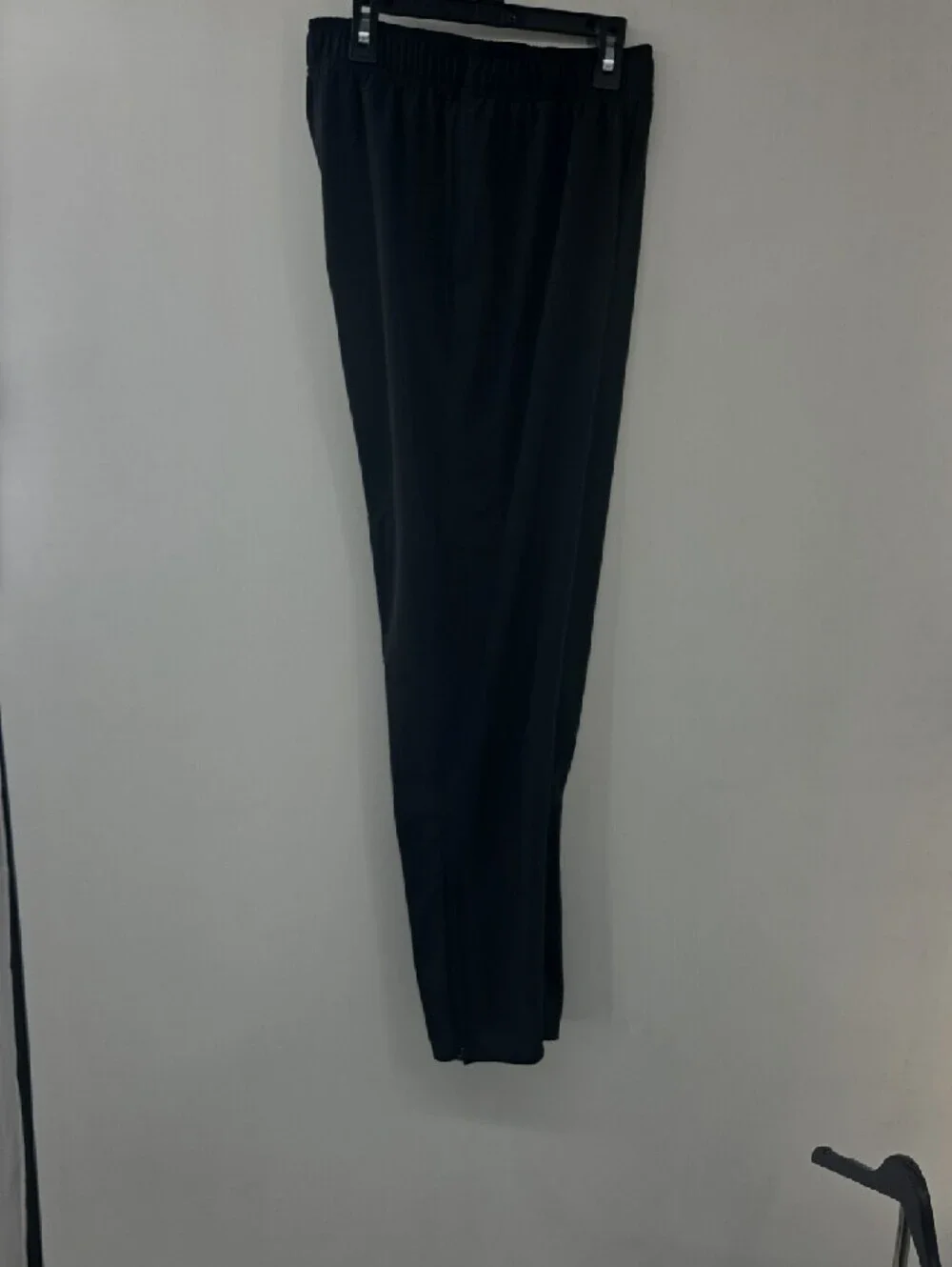 Nike Black Mens Lightweight Track Pants with White Swoosh